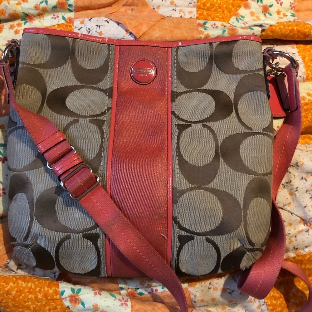 Pink coach purse